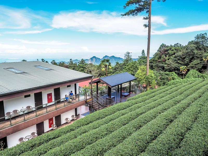 A hotel on a tea farm in Shizhao, Chiayi