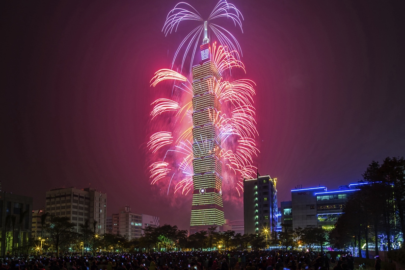 Taipei 101 fireworks display